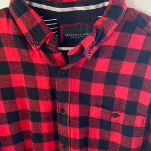 Large Buffalo plaid flannel shirt